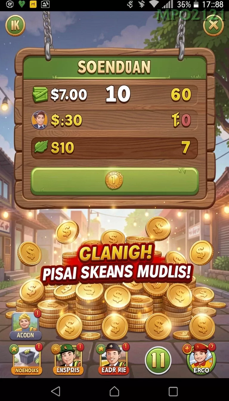 Cuplikan layar HARGATOTO — menu navigasi